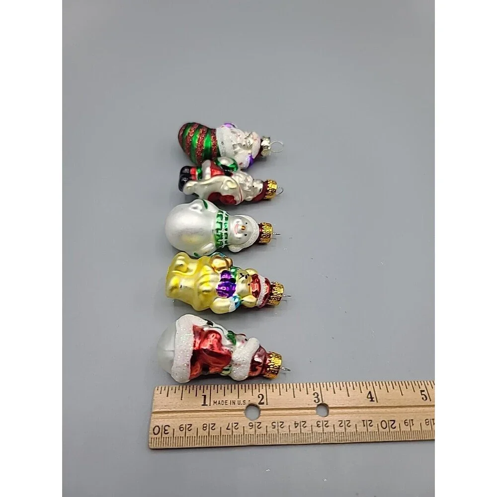 Christmas Mini Ornaments Collection 4 G&D Lot Of 5